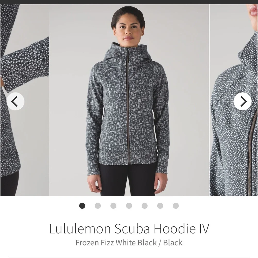 Lululemon Scuba Hoodie IV - Frozen Fizz (White & Black) - Picture 3 of 9